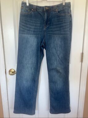 Christopher & Banks Women's Boot Cut Jeans in Medium Blue Wash